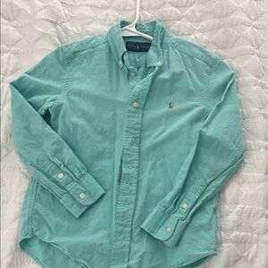 Polo by Ralph Lauren boys  Aqua Button Down Shirt